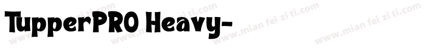 TupperPRO Heavy字体转换